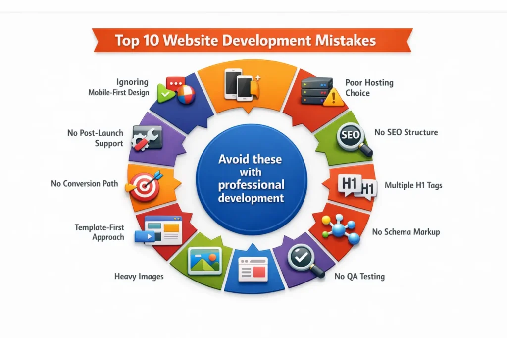 Top 10 Website Development Mistakes