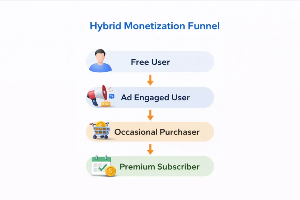 Hybrid Monetization Funnel