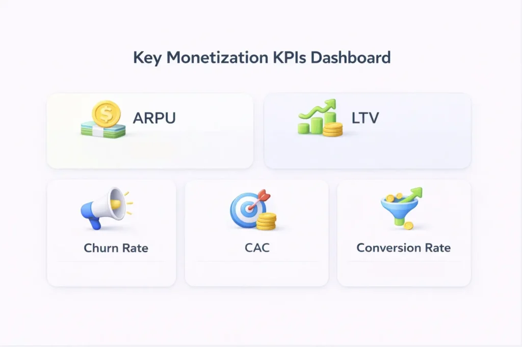 Key Monetization KPIs Dashboard