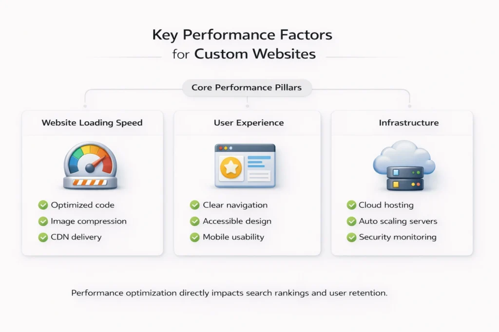 Key Performance Factors for Custom Websites