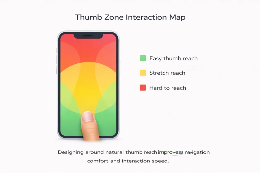 Thumb Zone Interaction Map
