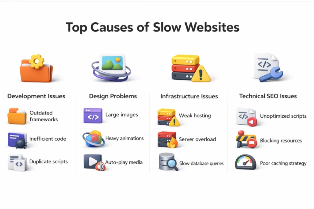 Top Causes of Slow Websites