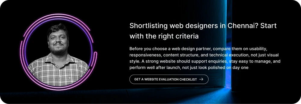 Shortlisting web designers in Chennai? Start with the right criteria