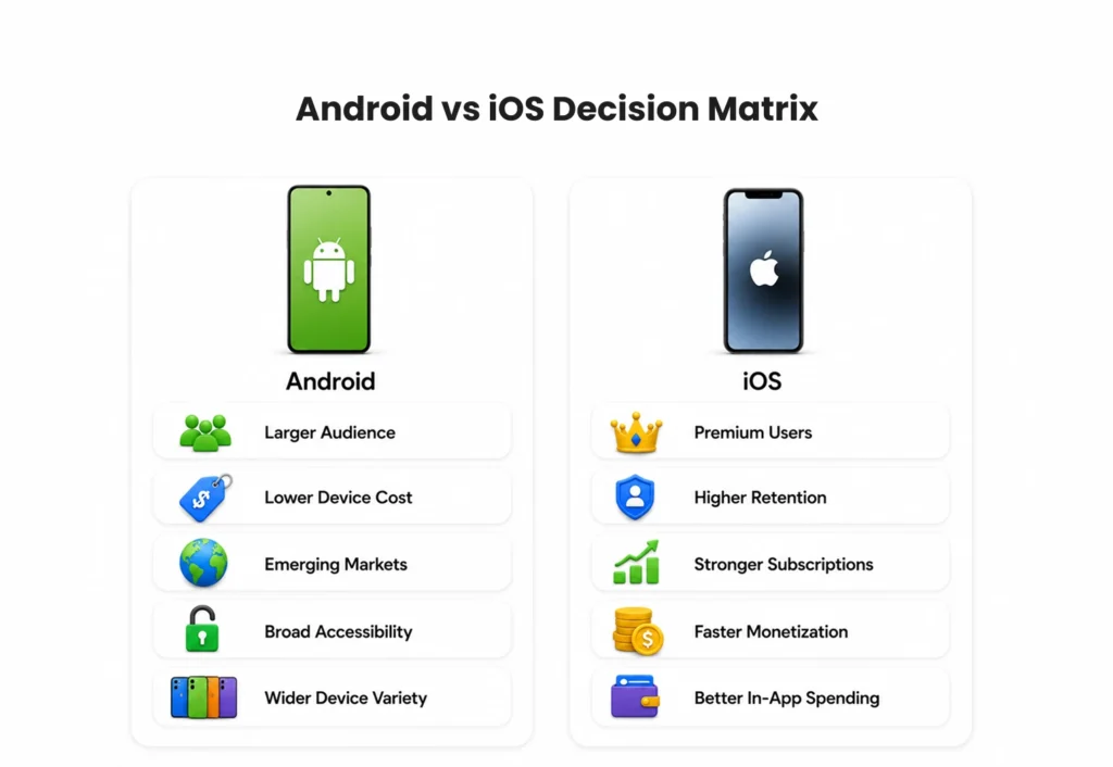 Android vs iOS Decision Matrix