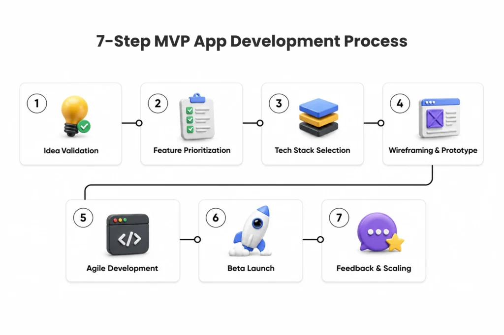 7-Step MVP App Development Process