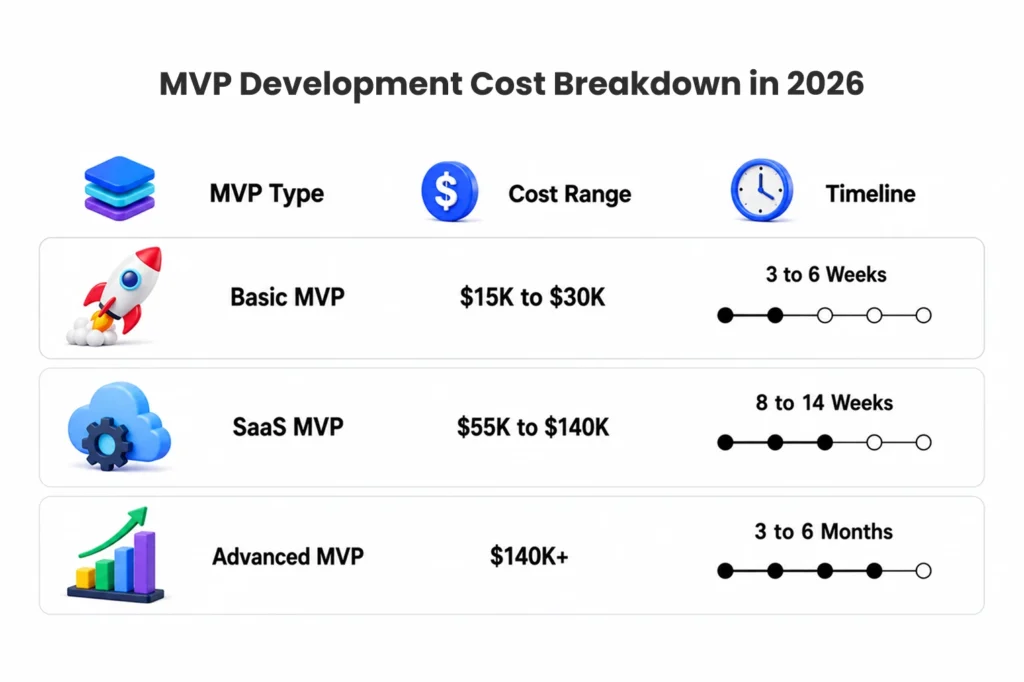 MVP Development Cost Breakdown in 2026