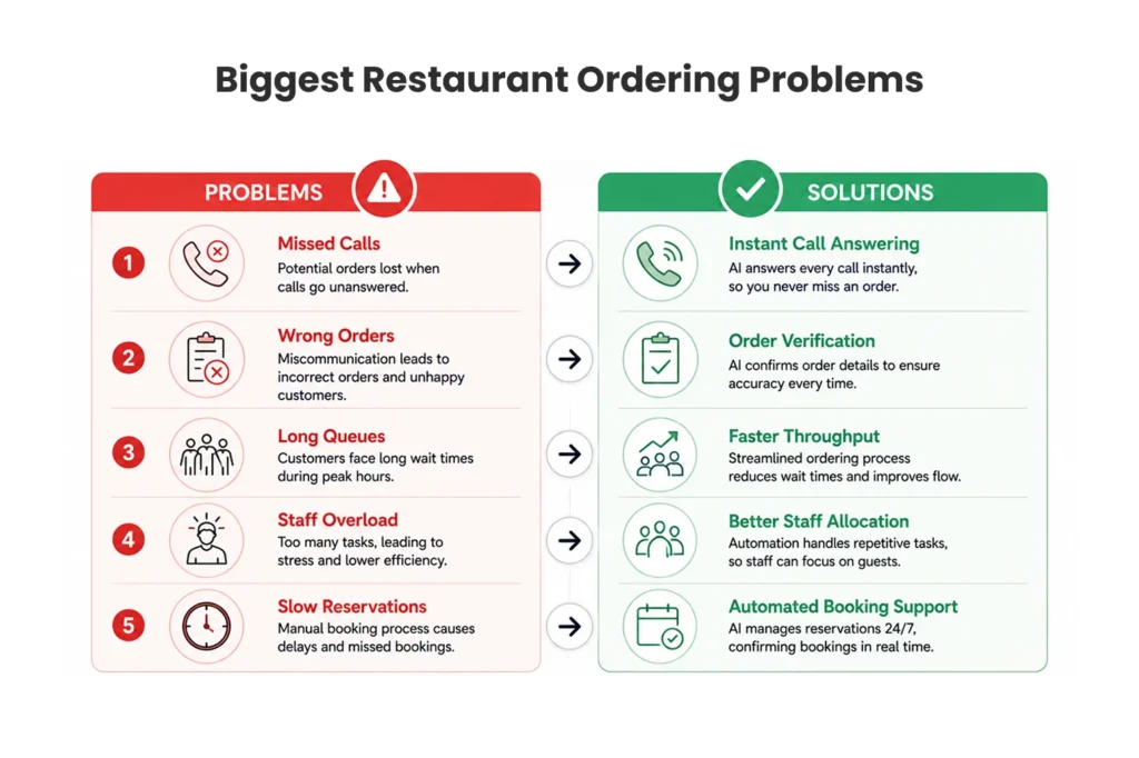 Biggest Restaurant Ordering Problems Solved