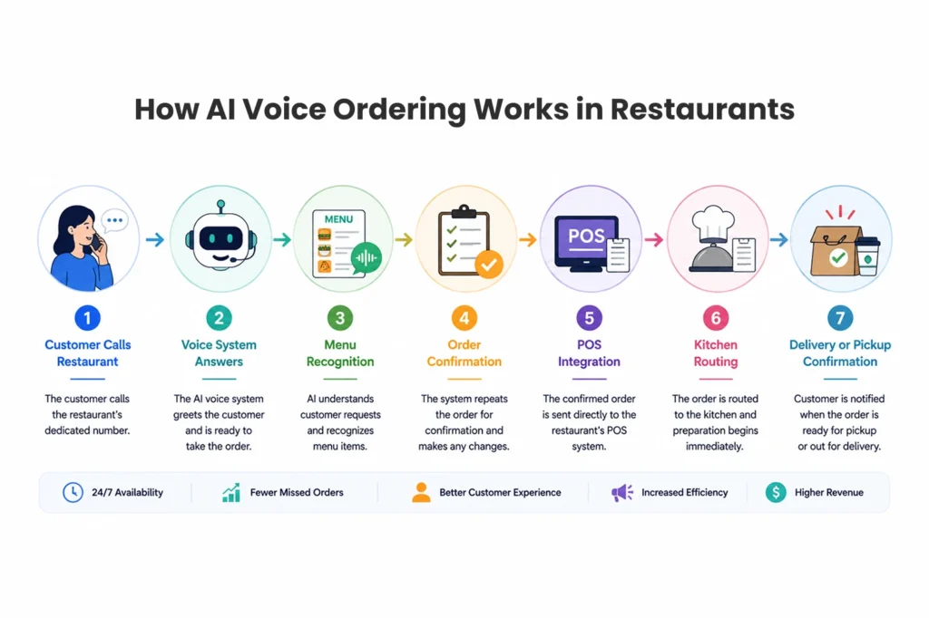 How AI Voice Ordering Works in Restaurants