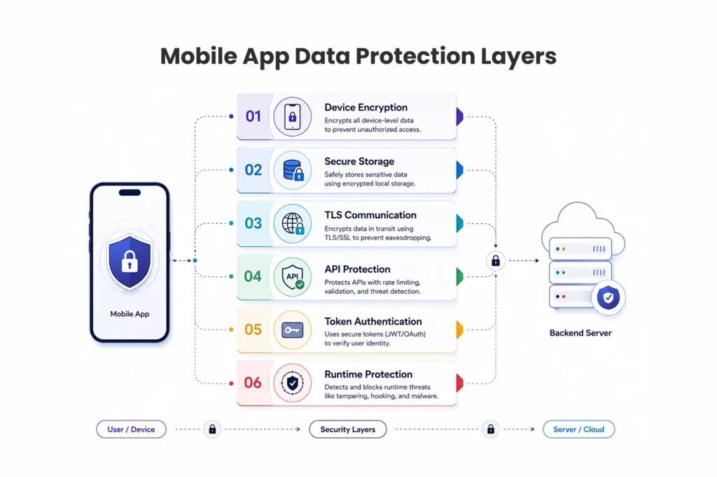 Mobile App Data Protection Layers