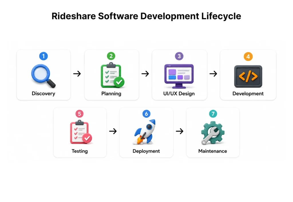 Rideshare Software Development Lifecycle
