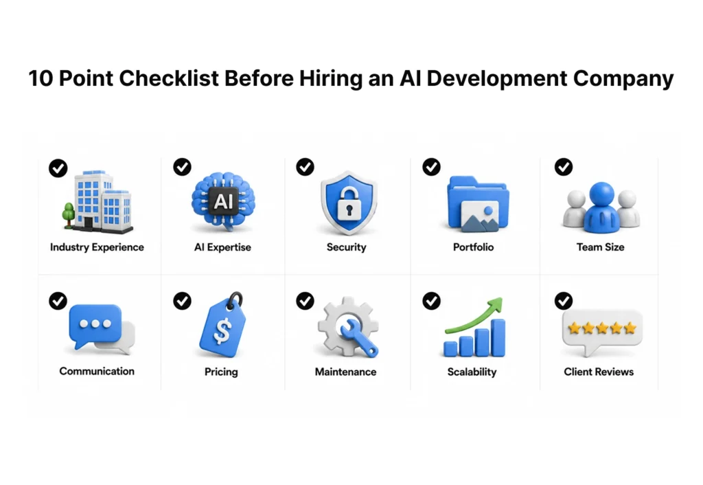 10 Point Checklist Before Hiring an AI Development Company