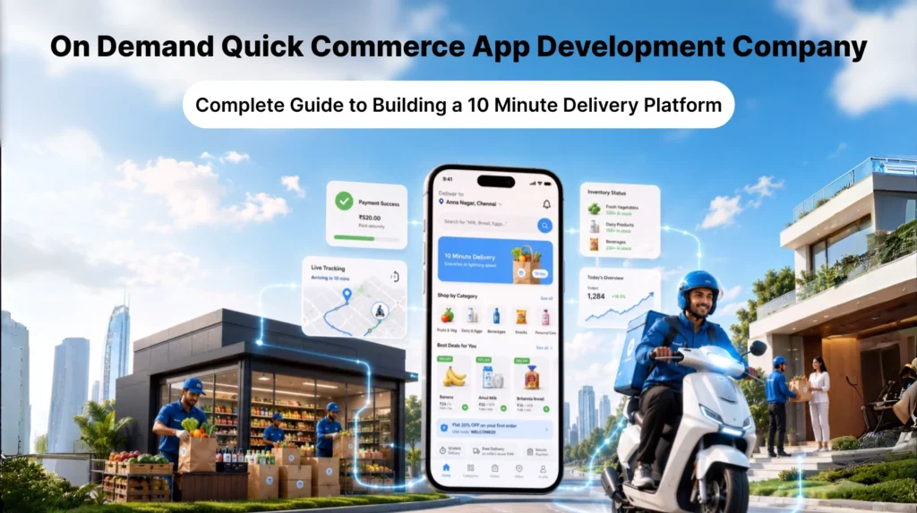 On Demand Quick Commerce App Development Company: Complete Guide to Building a 10 Minute Delivery Platform